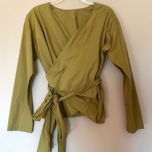 Uniqlo women fine cotton Cathe-coeur blouse